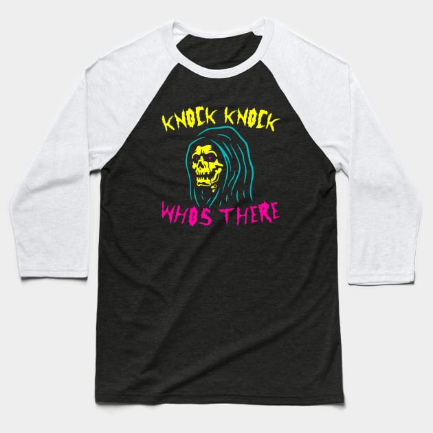 KNOCK KNOCK Baseball T-Shirt by Mey X Prints